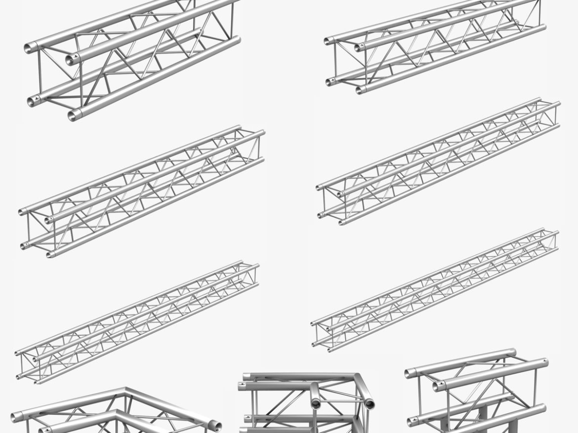 light duty square truss (collection 9 modular) 3d model 3ds max dxf fbx c4d dae  texture wrl wrz obj other 268514