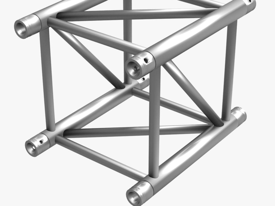 big square truss (collection 10 modular pieces) 3d model 3ds dxf fbx c4d dae  268541