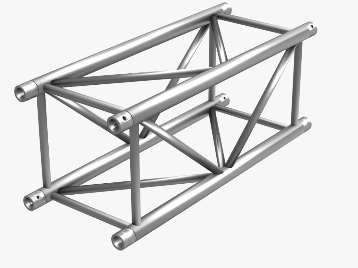 big square truss (collection 10 modular pieces) 3d model 3ds dxf fbx c4d dae  268546