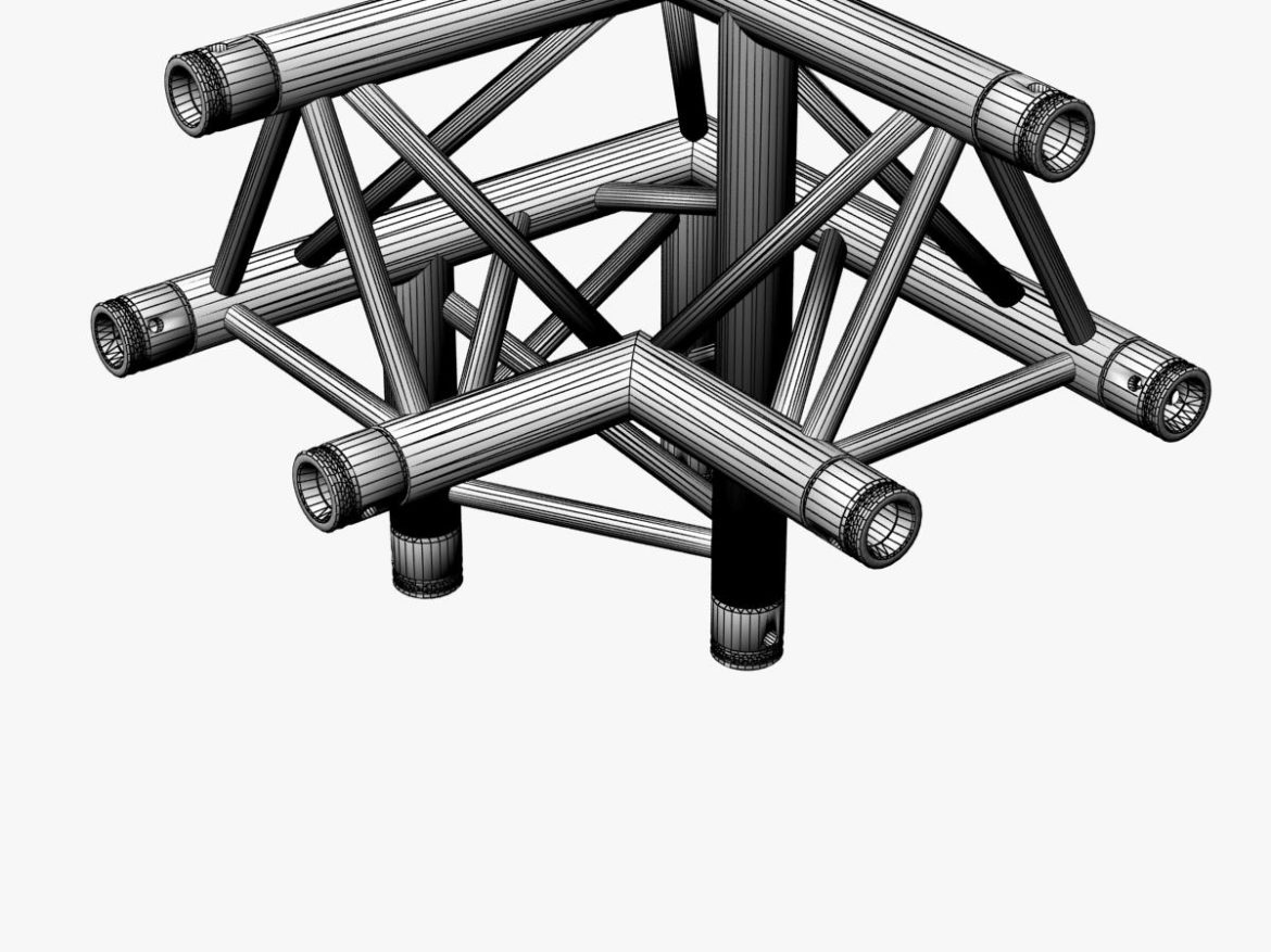 triangular truss standard (collection 41 modular) 3d model 3ds max dxf fbx c4d dae other  obj 268631