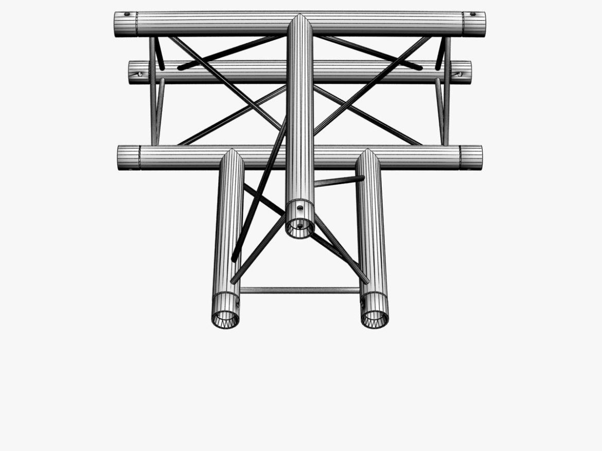 mini triangular truss (collection 14 modular) 3d model 3ds max dxf fbx c4d dae  obj 268678