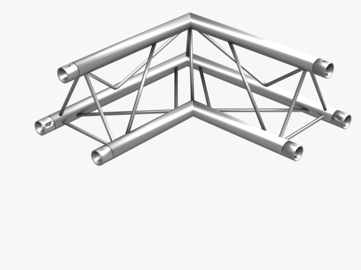 mini triangular truss (collection 14 modular) 3d model 3ds max dxf fbx c4d dae  obj 268679