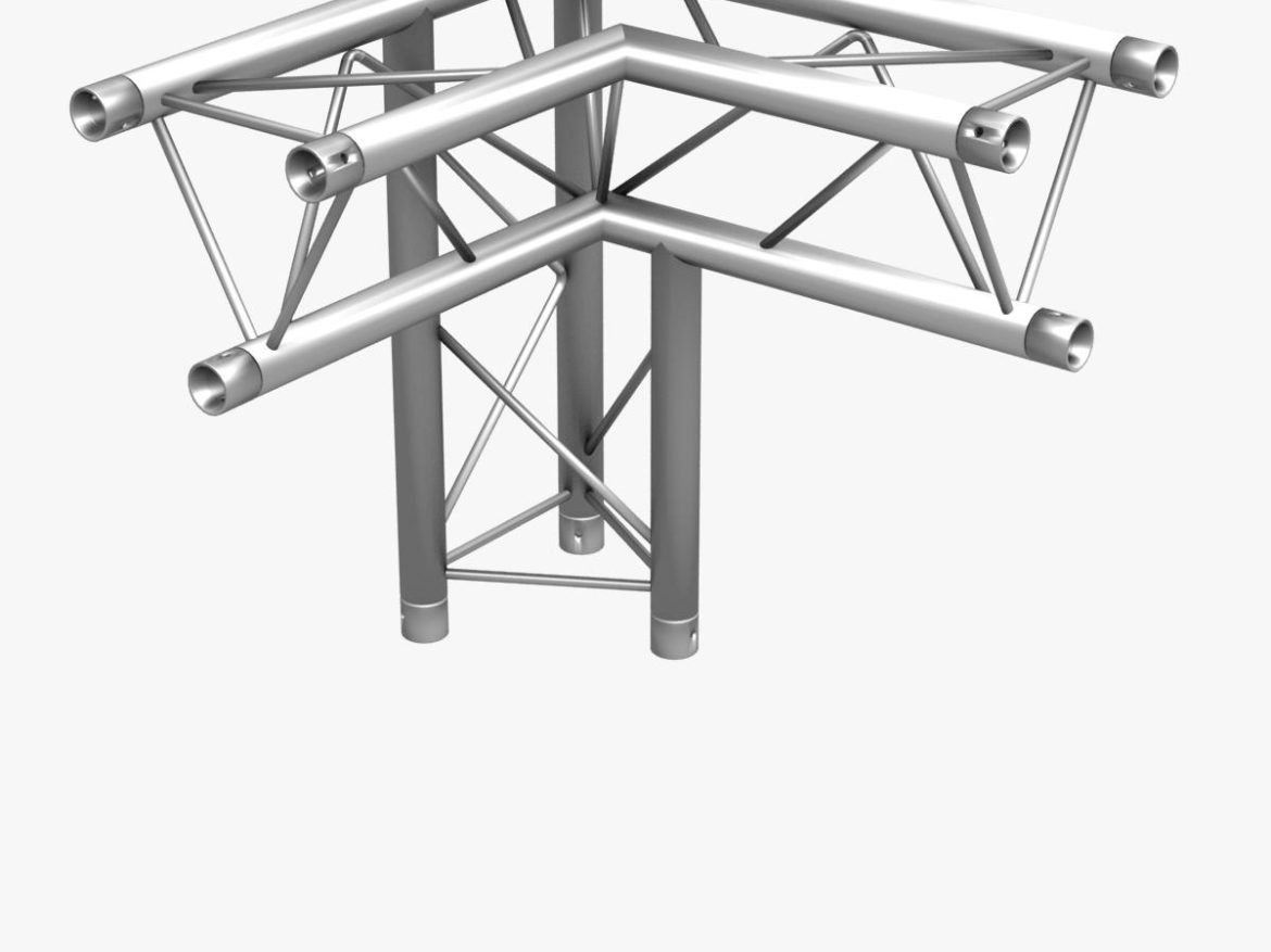 mini triangular truss (collection 14 modular) 3d model 3ds max dxf fbx c4d dae  obj 268687