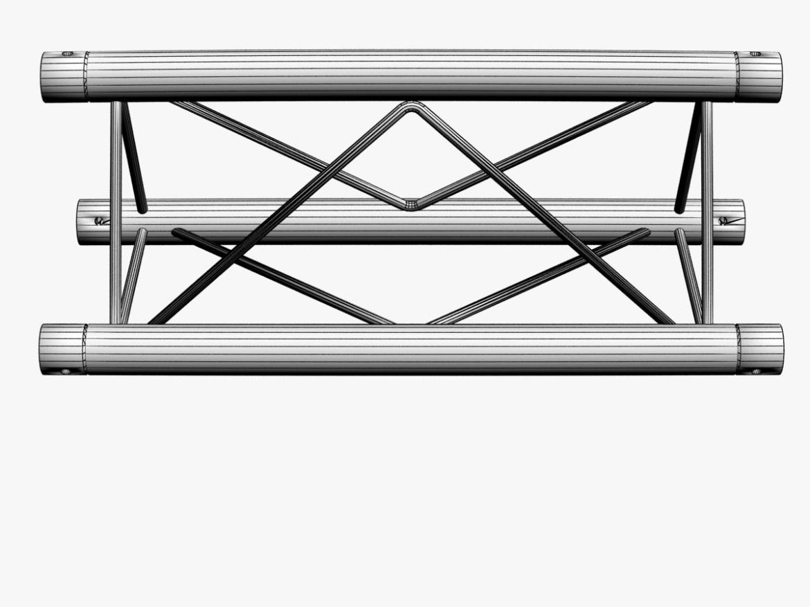 mini triangular truss straight segment 111 3d model 3ds max dxf fbx c4d  obj other 268878