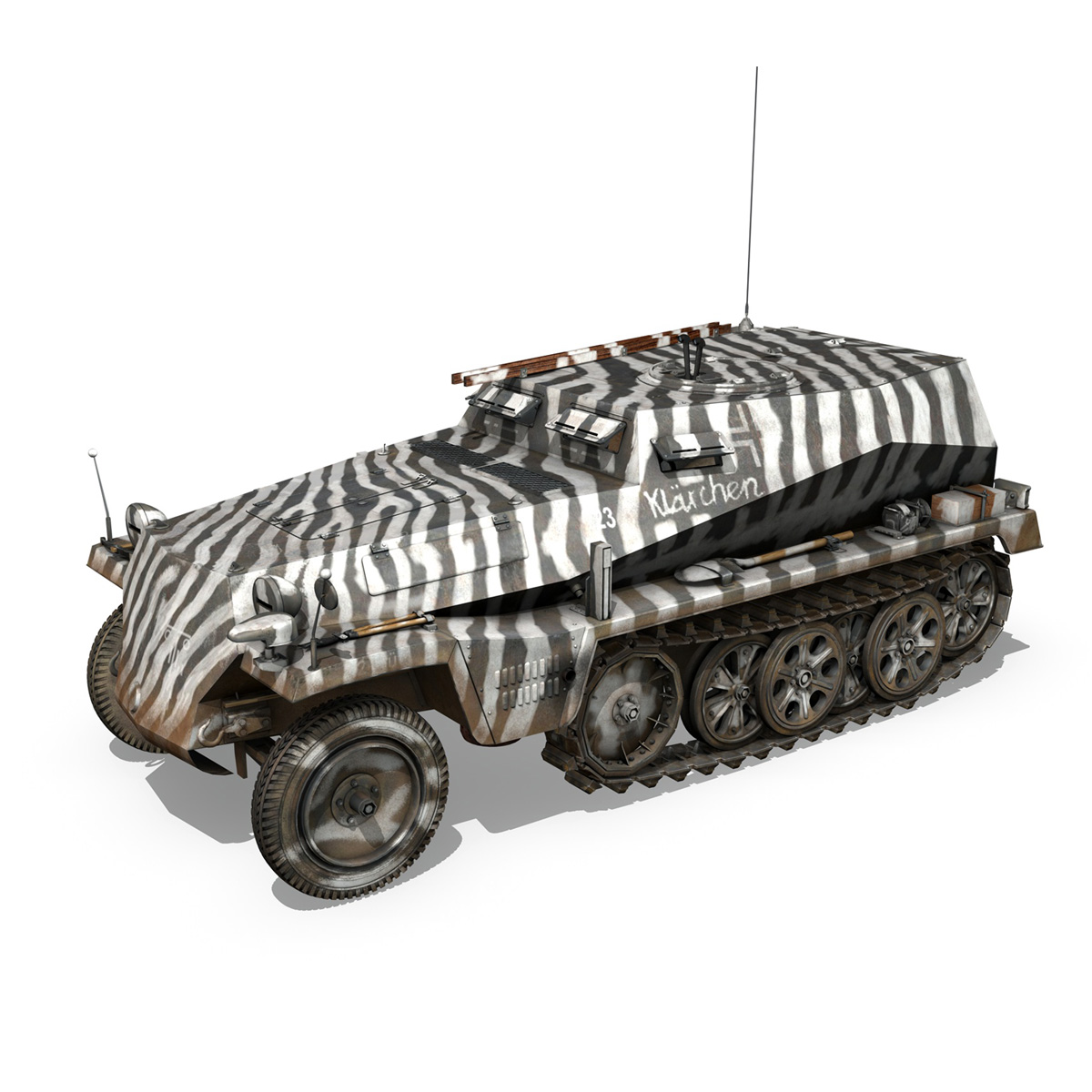 SDKFZ.253 - Beob.Pz.Wg. - Observation Vehicle 3D Model SDKFZ.253 - Beob.Pz.Wg. - Observation Vehicle 3D Model