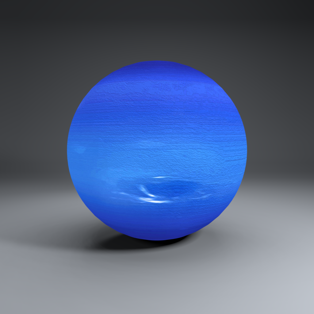 Neptune 2k Globe 3D Model - FlatPyramid