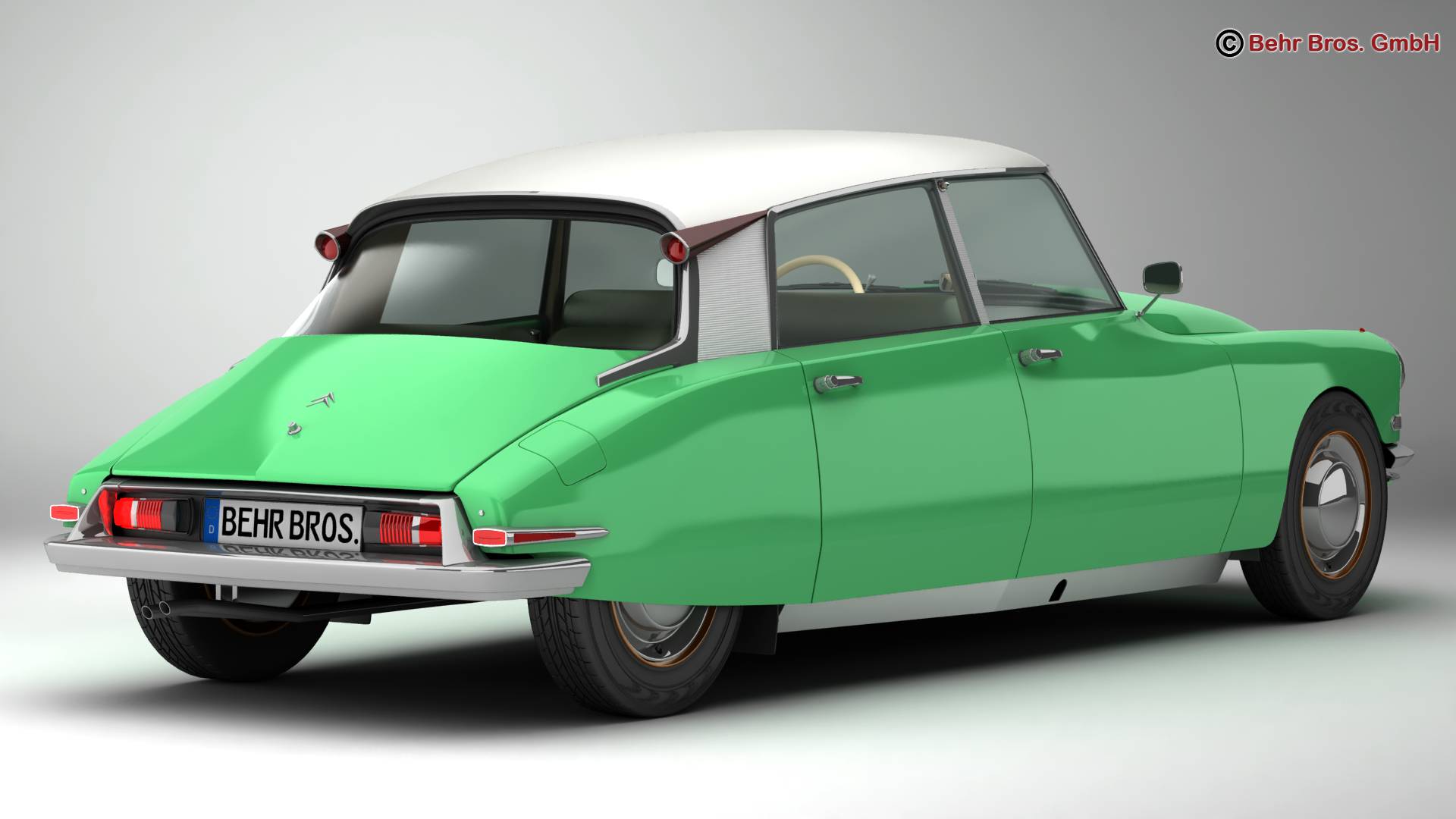 Citroen DS 19 3D Model  FlatPyramid