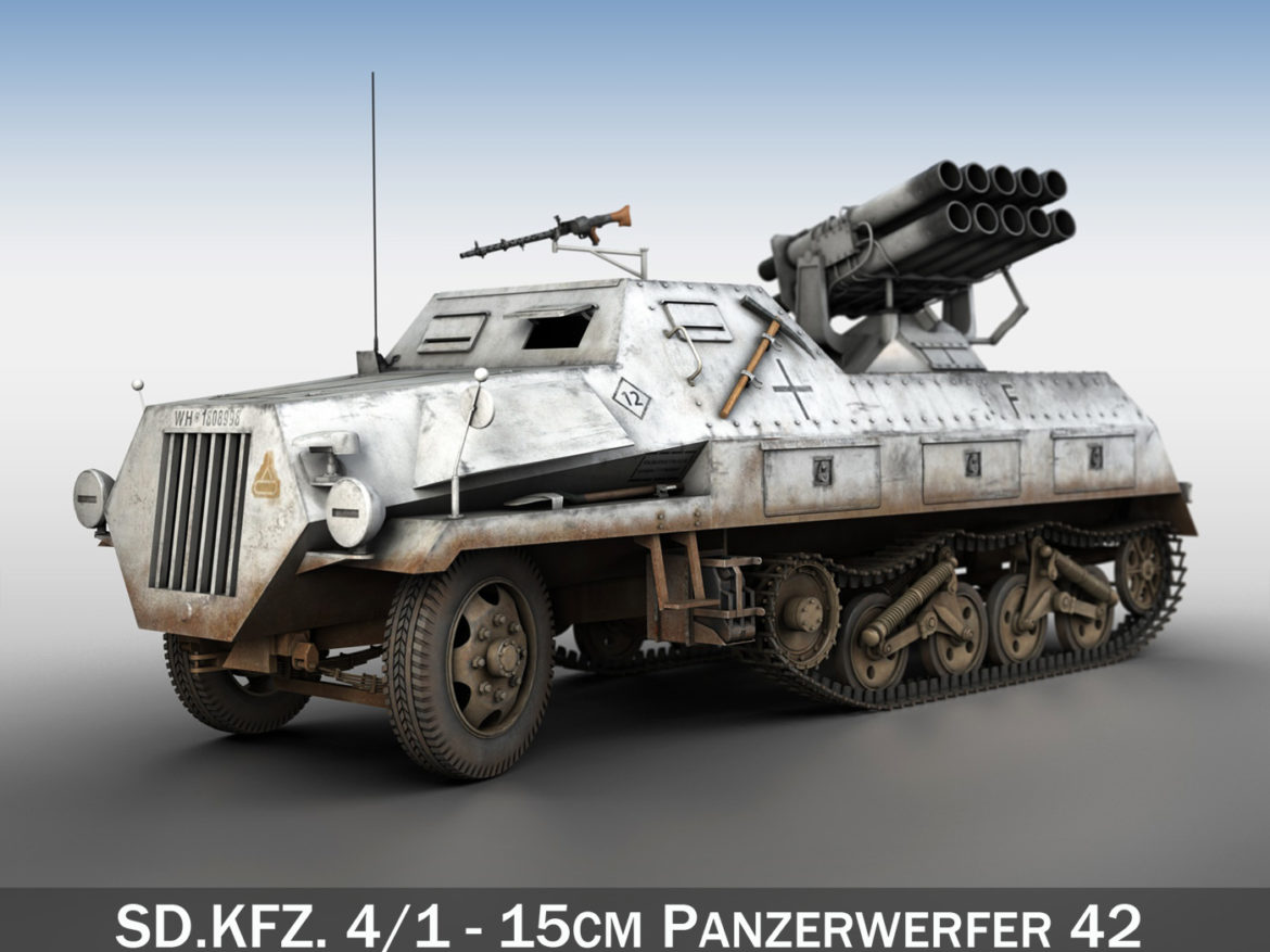 sdkfz 4/1 – panzerwerfer 42 – wa11 3d model 3ds fbx c4d lwo obj 269347