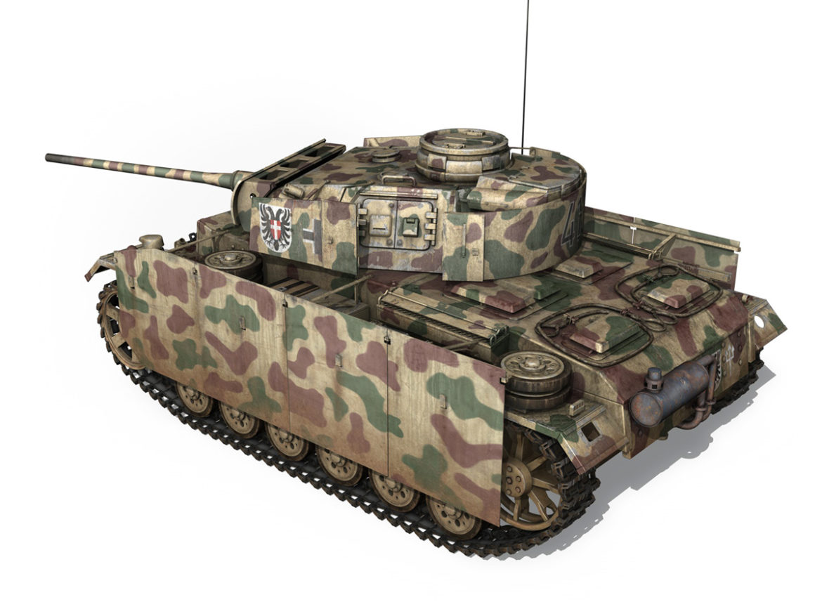 pzkpfw iii – panzer 3 – ausf.m – 413 3d model 3ds c4d lwo obj 269367