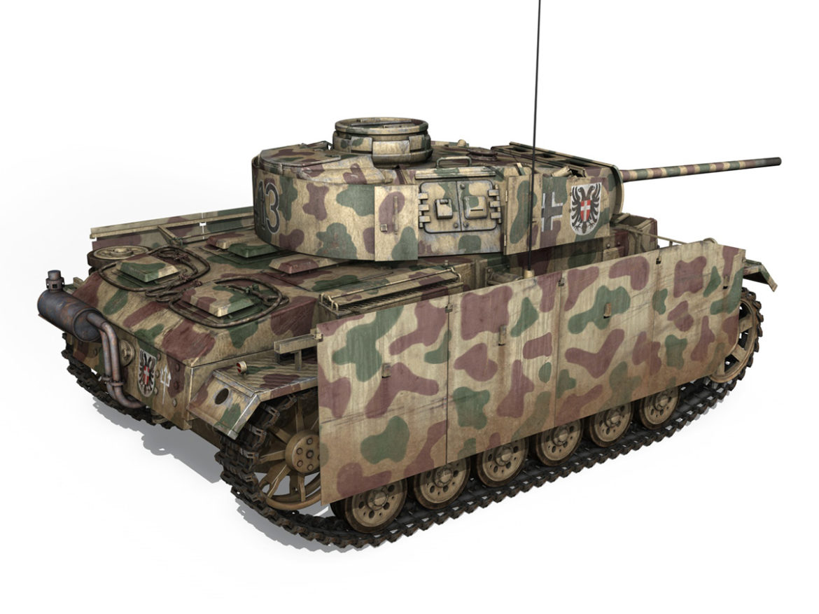 pzkpfw iii – panzer 3 – ausf.m – 413 3d model 3ds c4d lwo obj 269369