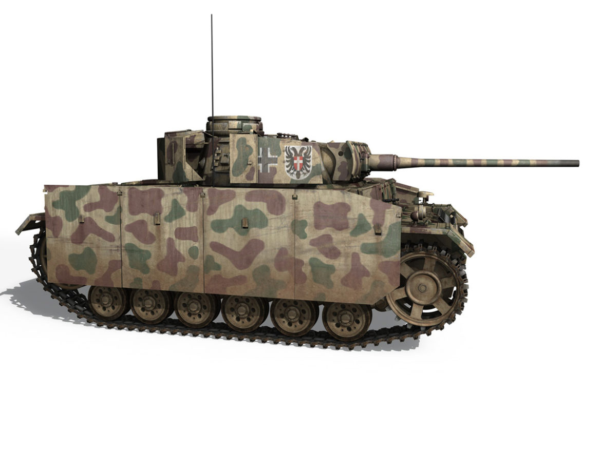 pzkpfw iii – panzer 3 – ausf.m – 413 3d model 3ds c4d lwo obj 269370