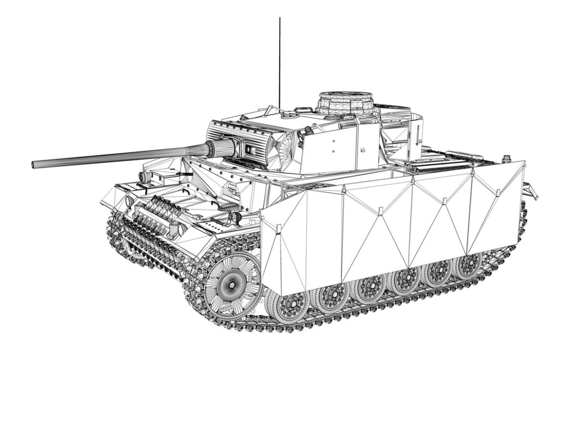 pzkpfw iii – panzer 3 – ausf.m – 413 3d model 3ds c4d lwo obj 269377