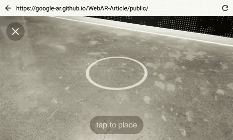 Google AR prototype 3d model viewing through web browsers 