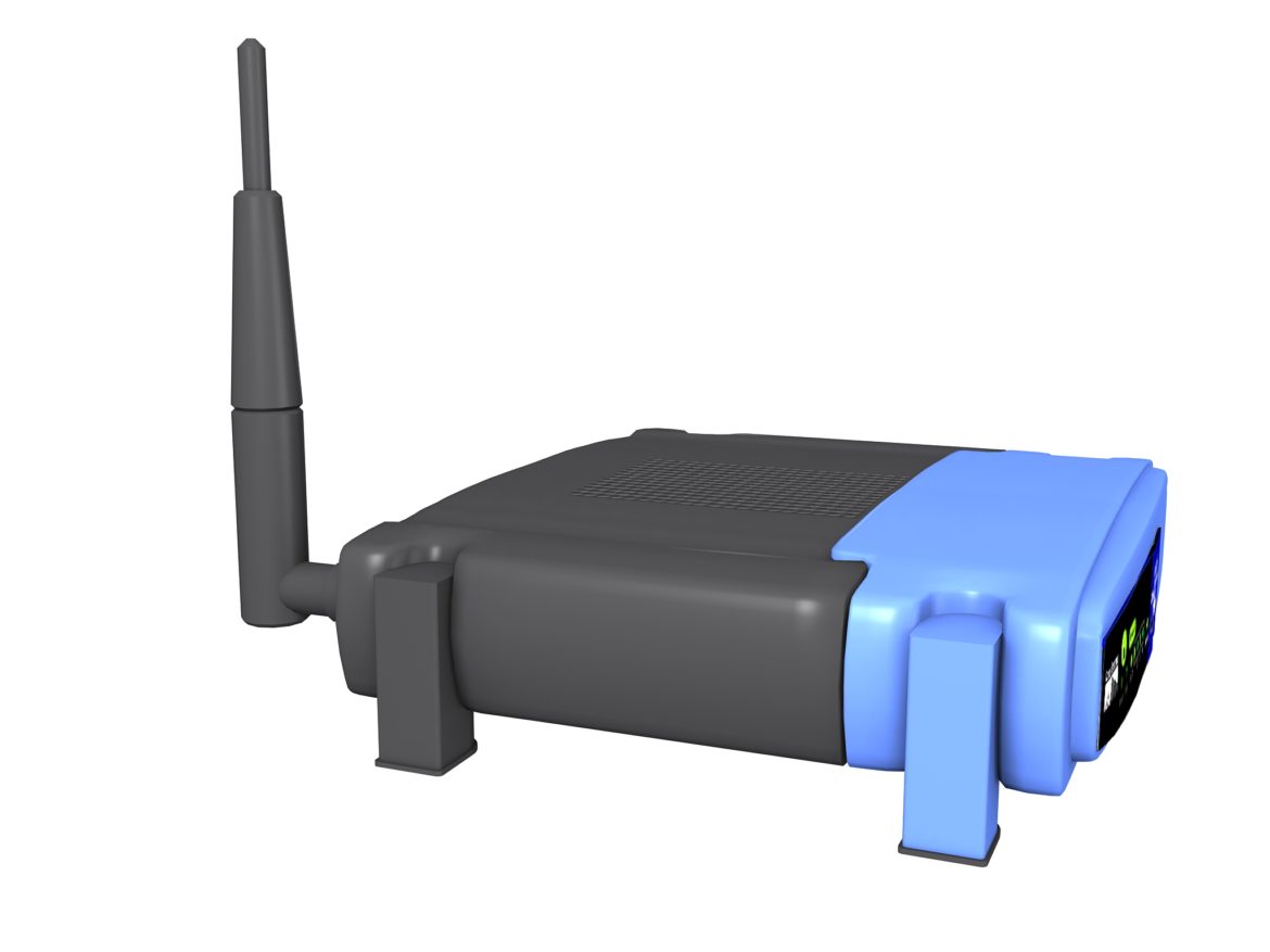 linksys wireless router 3d model max fbx obj 269466