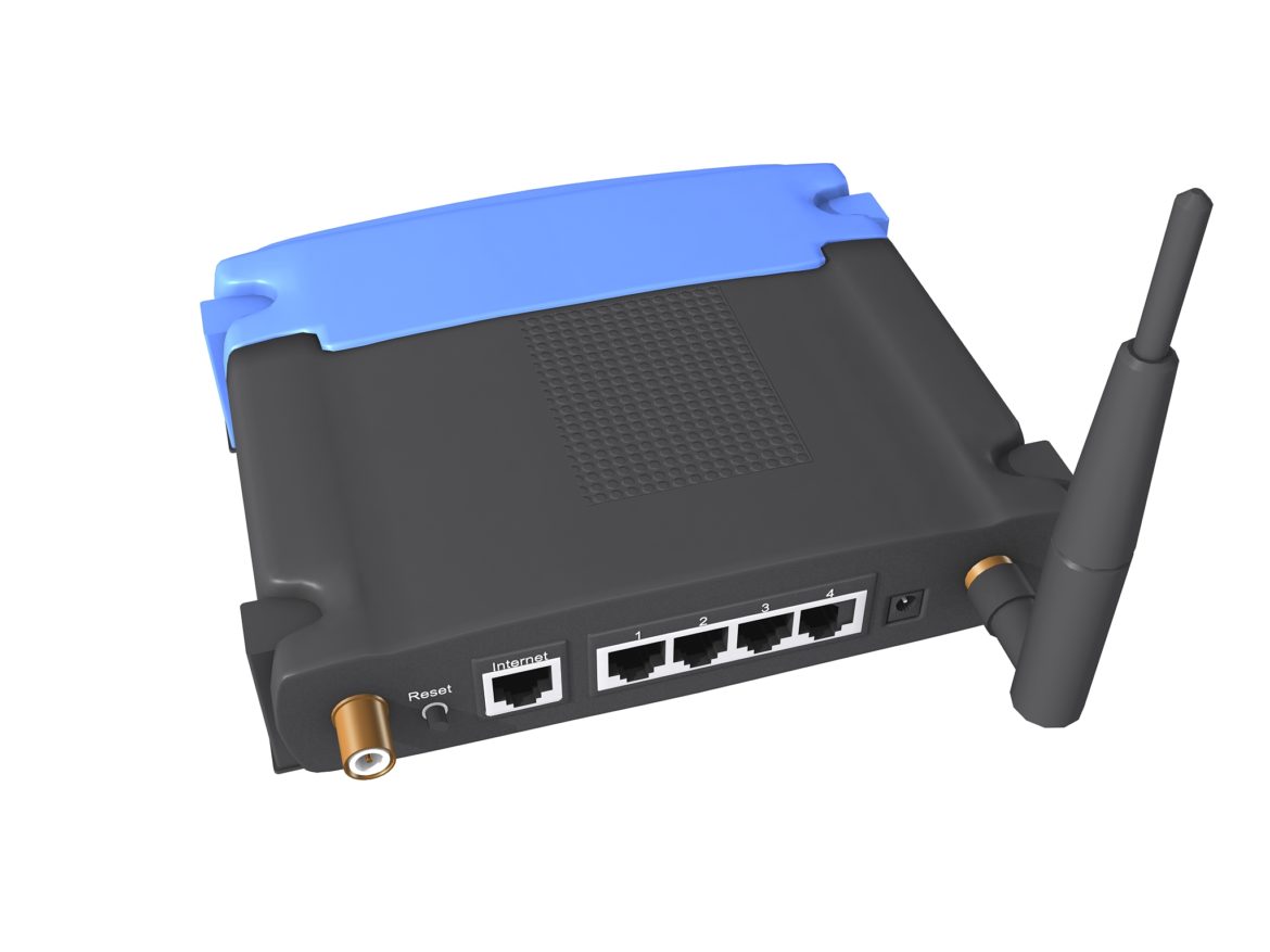 linksys wireless router 3d model max fbx obj 269468