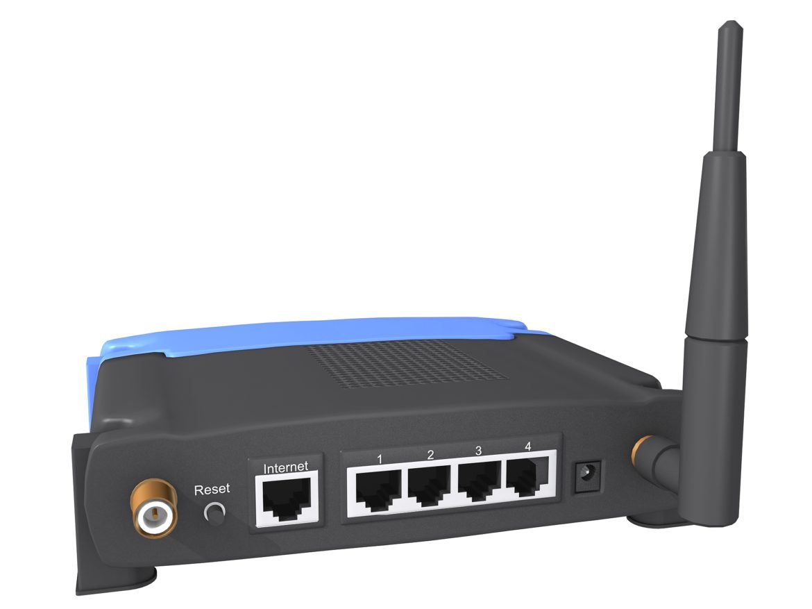 linksys wireless router 3d model max fbx obj 269469