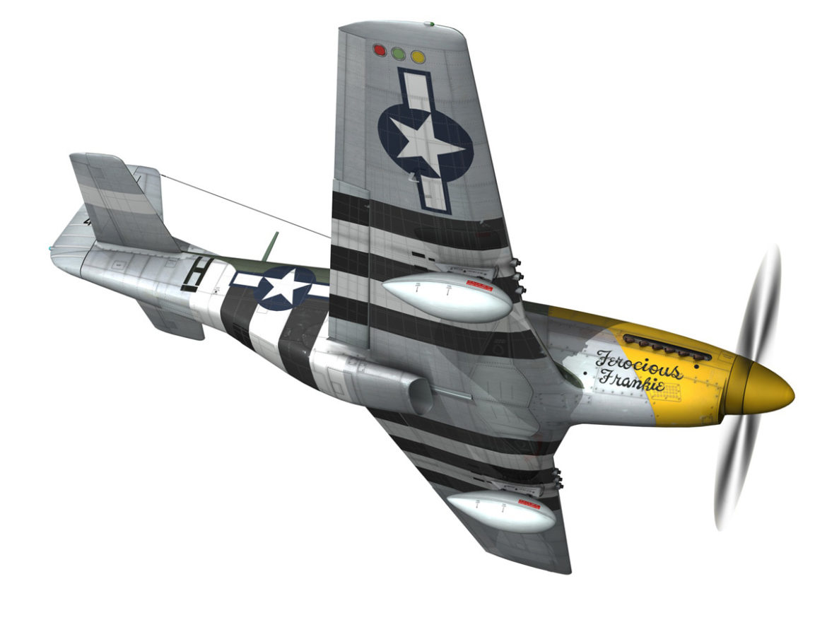 north american p-51d mustang – ferocious frankie 3d model fbx c4d lwo obj 269493