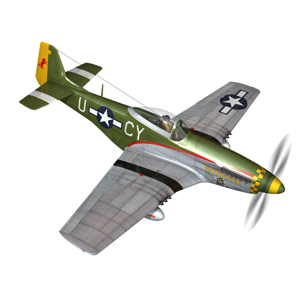 North American P-51D Mustang - Gunfighter 3D Model - FlatPyramid