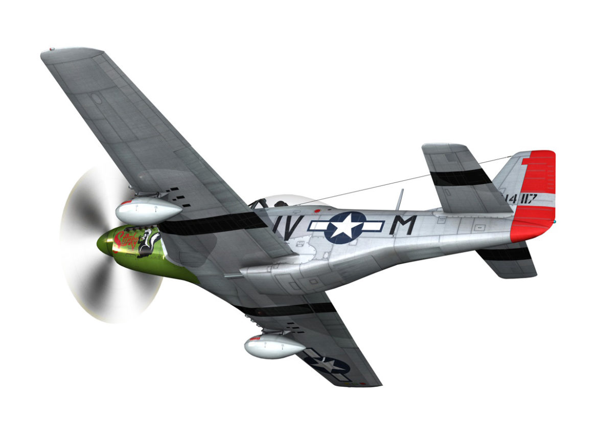 north american p-51d mustang – stinky 3d model fbx c4d lwo obj 269600