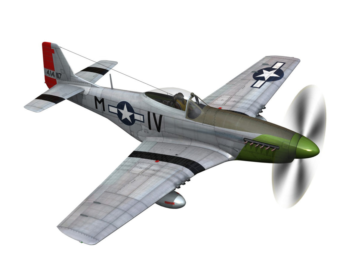 north american p-51d mustang – stinky 3d model fbx c4d lwo obj 269603