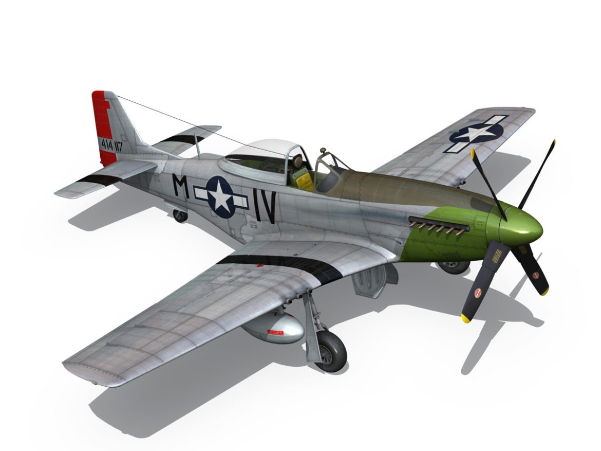 north american p-51d mustang – stinky 3d model fbx c4d lwo obj 269610