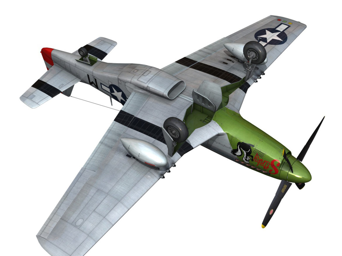north american p-51d mustang – stinky 3d model fbx c4d lwo obj 269612