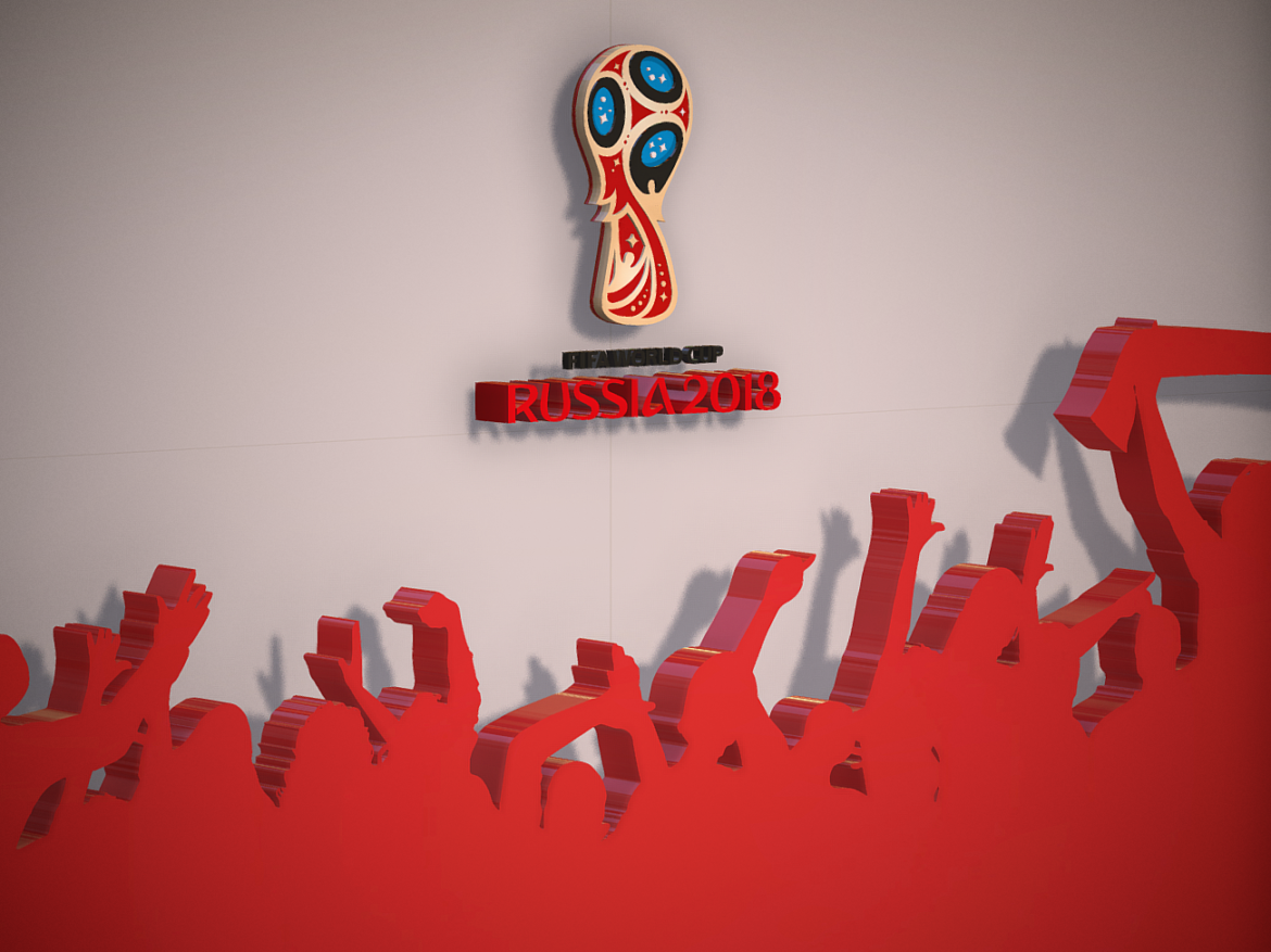 fifa world cup russia 2018 slyle 3d model 3ds max fbx ma mb obj 269742