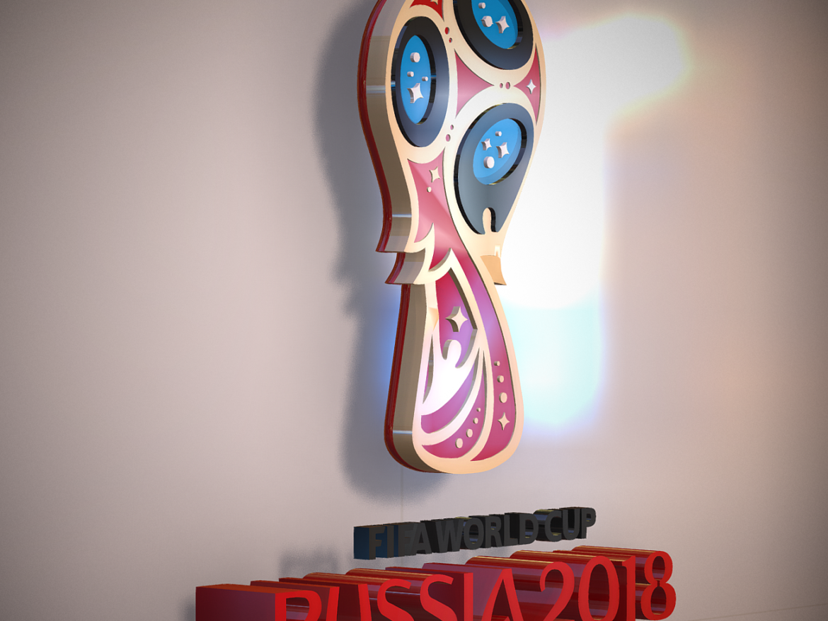 fifa world cup russia 2018 slyle 3d model 3ds max fbx ma mb obj 269748