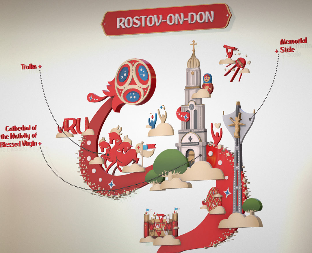 official world cup 2018 russia host city rostov 3d model max fbx ma mb obj 270035
