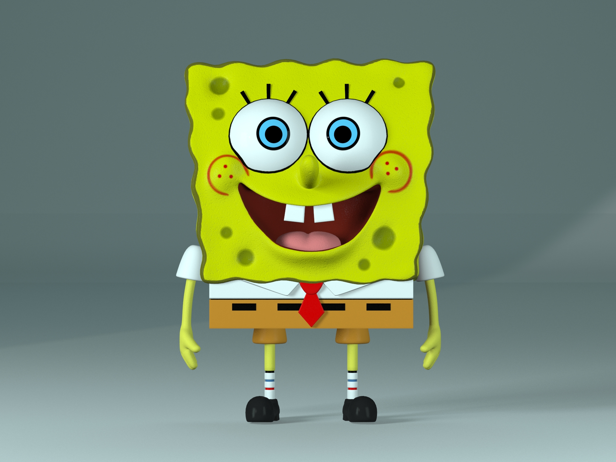 SpongeBob Bob Esponja 3D Model FlatPyramid