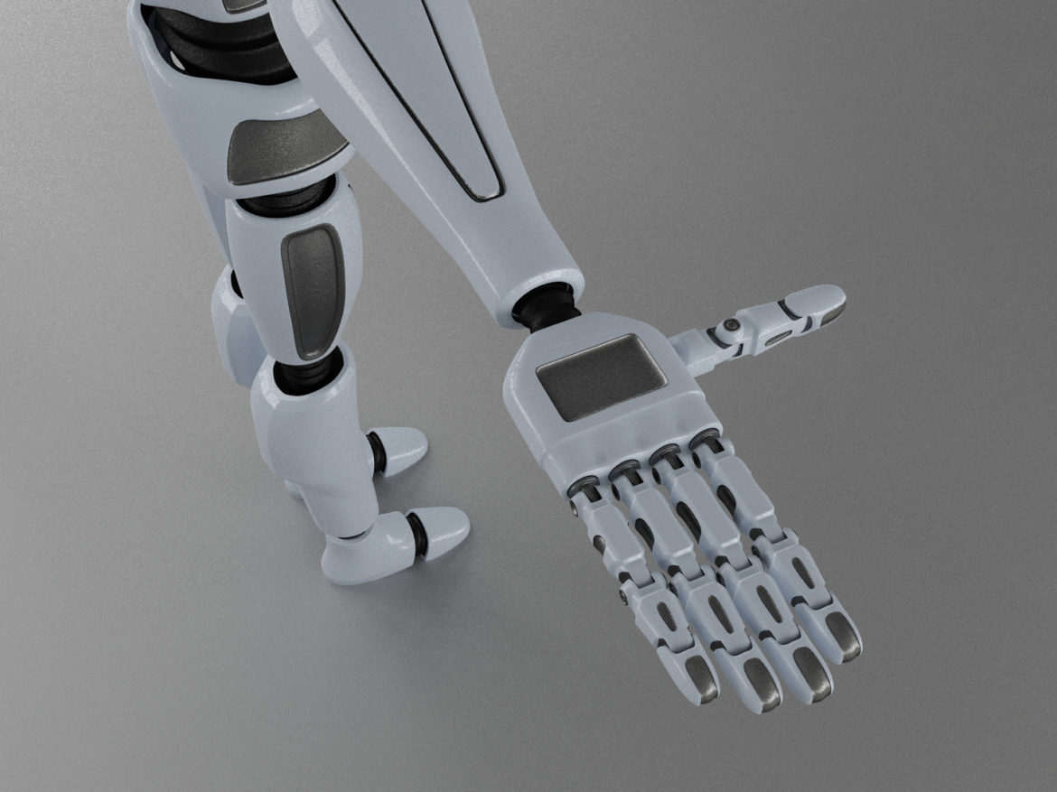 robot man character 3d model 3ds max fbx obj 271010