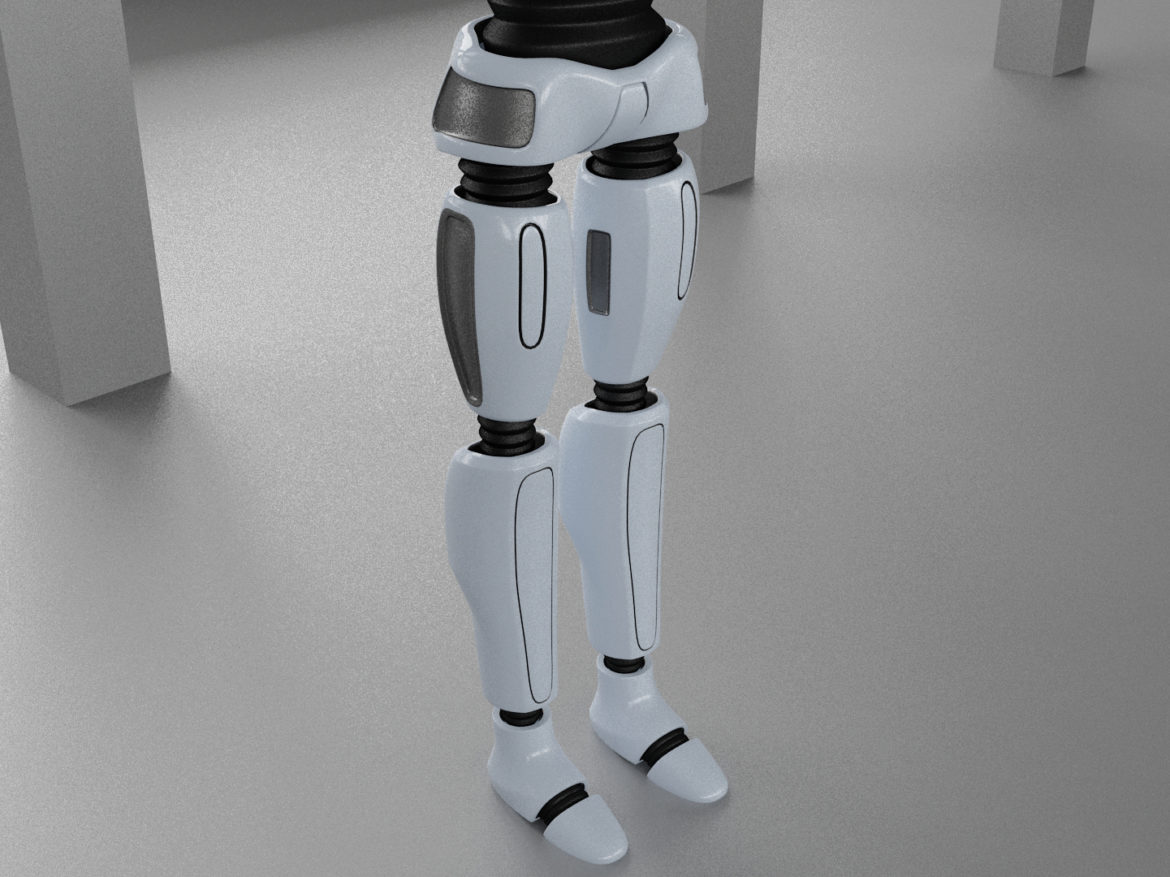 robot man character 3d model 3ds max fbx obj 271011