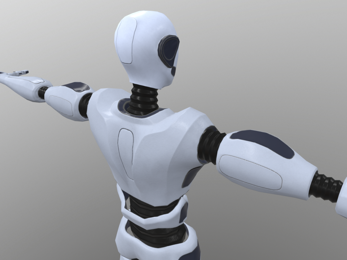 robot man character 3d model 3ds max fbx obj 271021