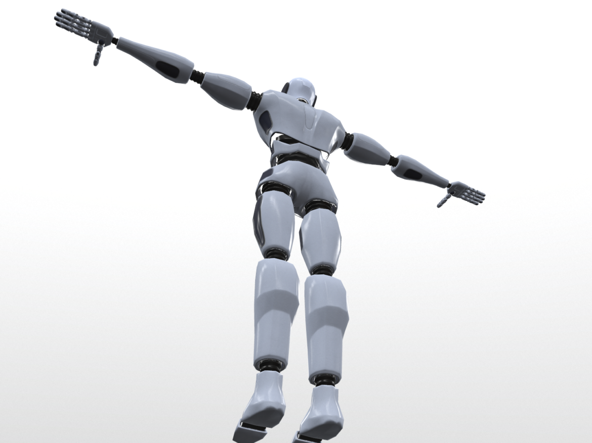 robot man character 3d model 3ds max fbx obj 271022