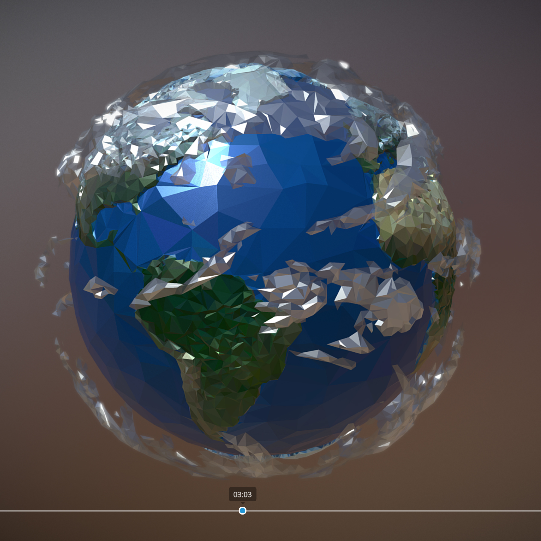 flat earth 3d model for sale