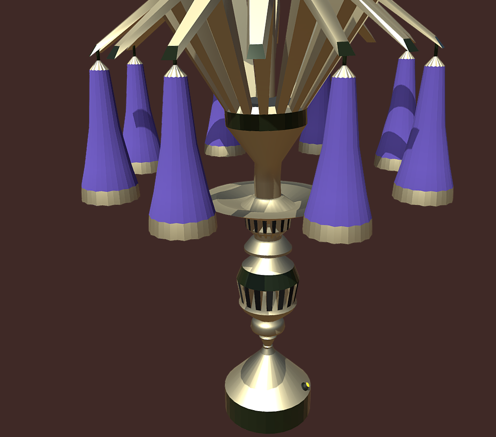 magic lamp of ancient hyperborea – fire flower 3d model fbx 271171