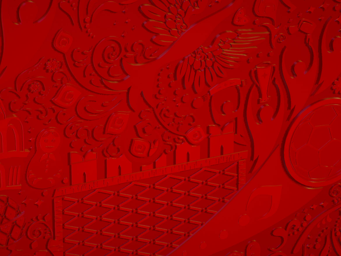 russian geometric tile ornament decoration red 3d model max fbx jpeg jpg ma mb obj 271200
