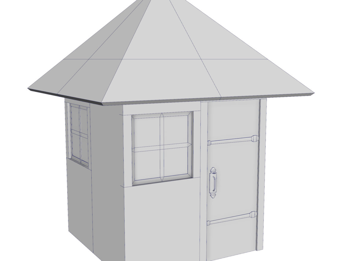 modular brick house set 3d model fbx ma mb 271413