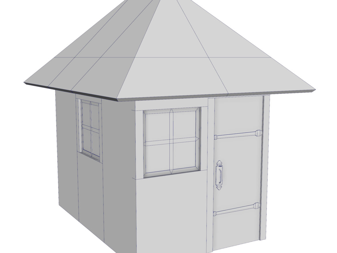 modular brick house set 3d model fbx ma mb 271415