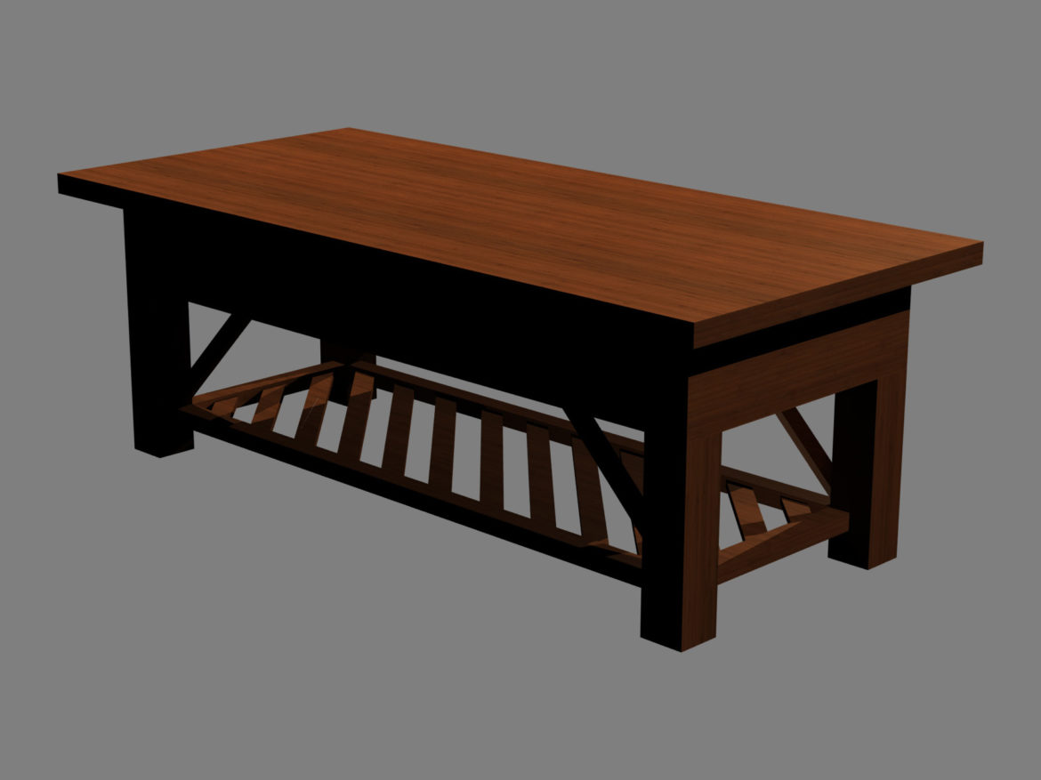 coffee table v2 3d model max fbx obj 271487