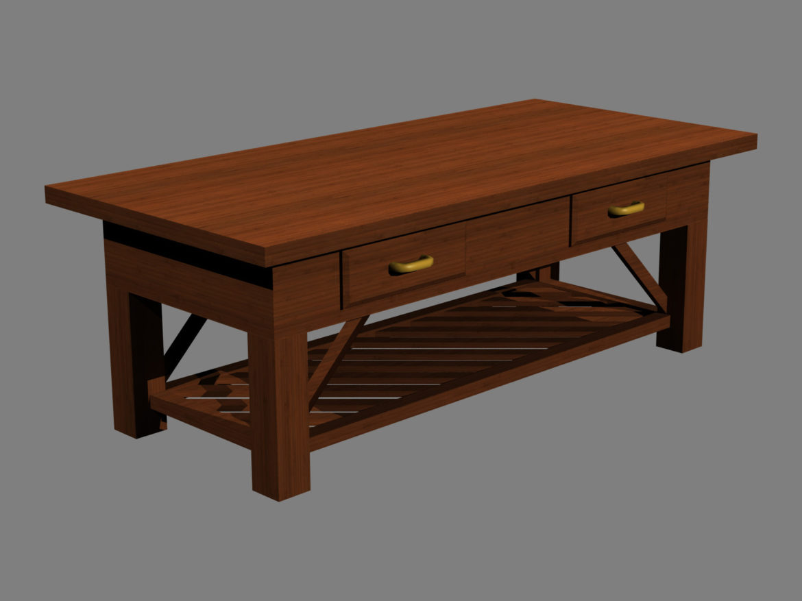 coffee table v2 3d model max fbx obj 271491