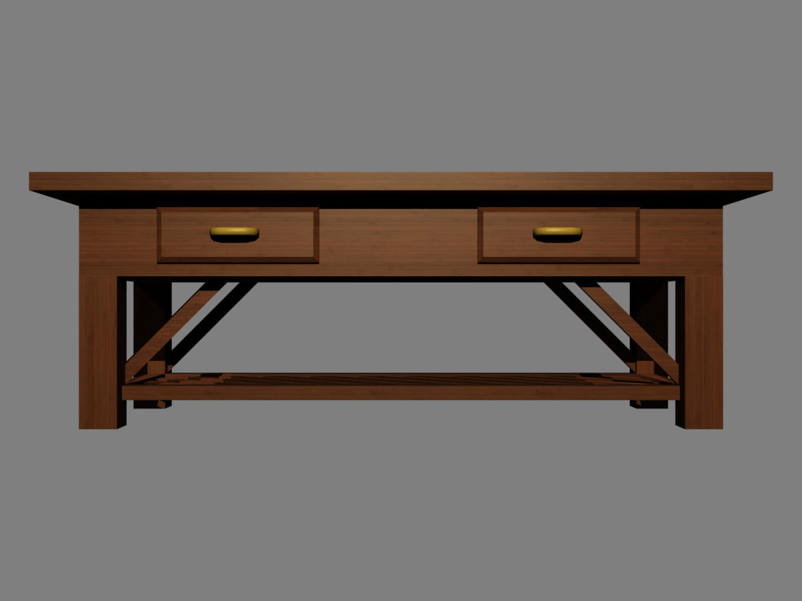 coffee table v2 3d model max fbx obj 271496
