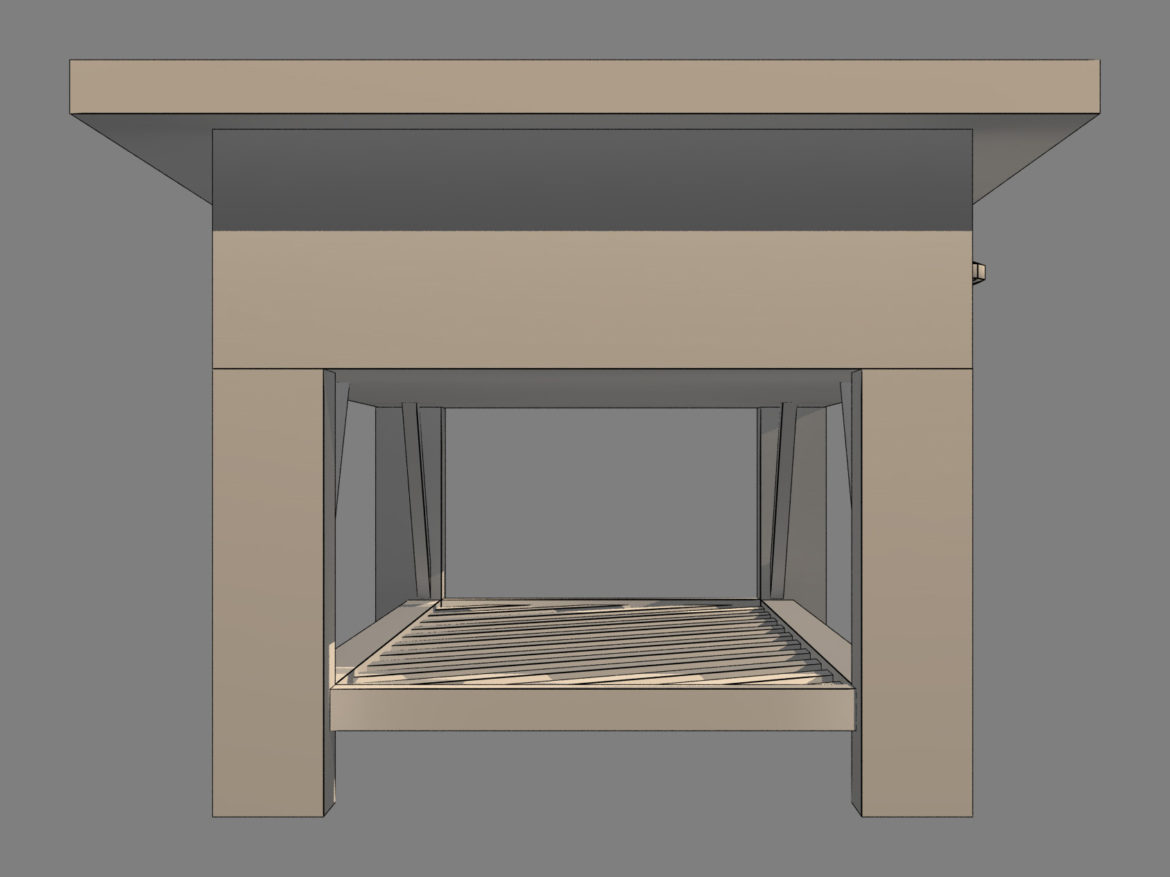 coffee table v2 3d model max fbx obj 271499