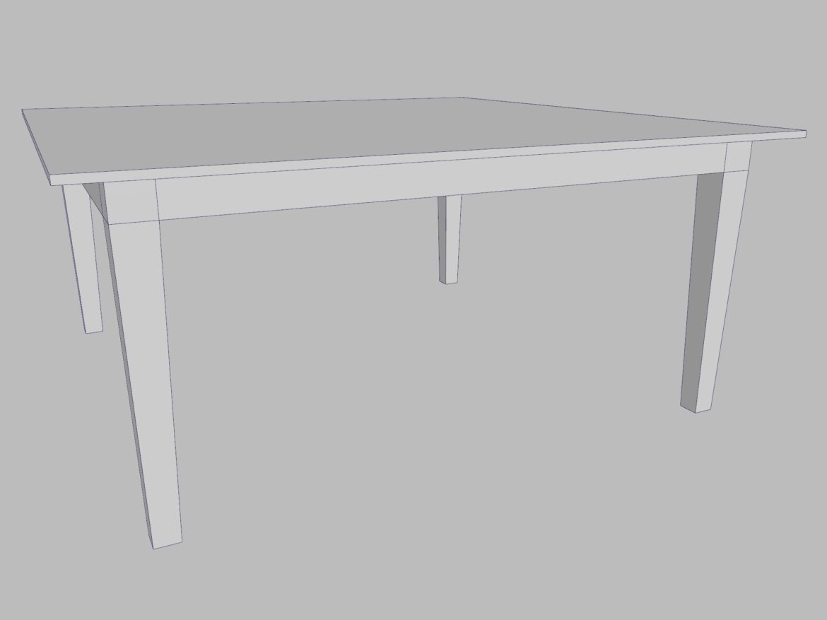 table – three sizes 3d model 3ds fbx ma mb obj 271508
