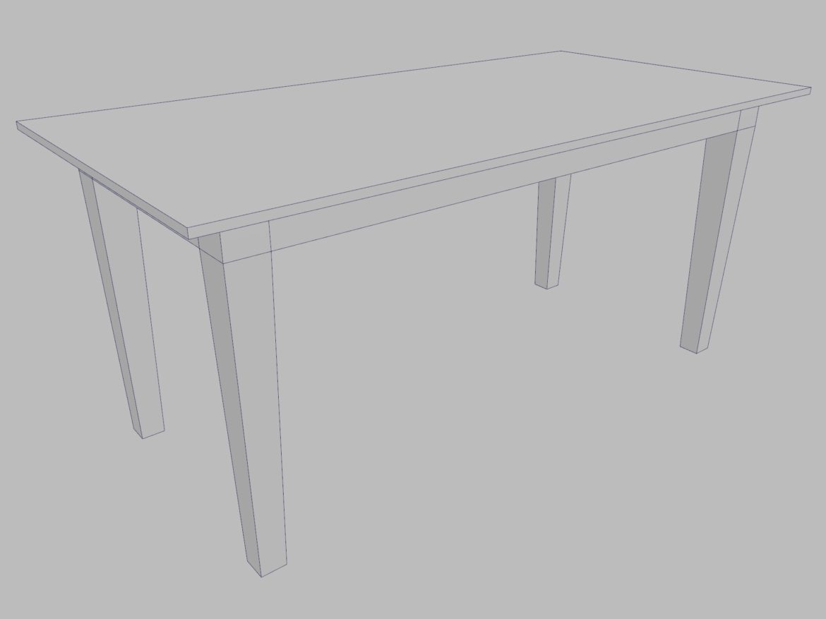 table – three sizes 3d model 3ds fbx ma mb obj 271510