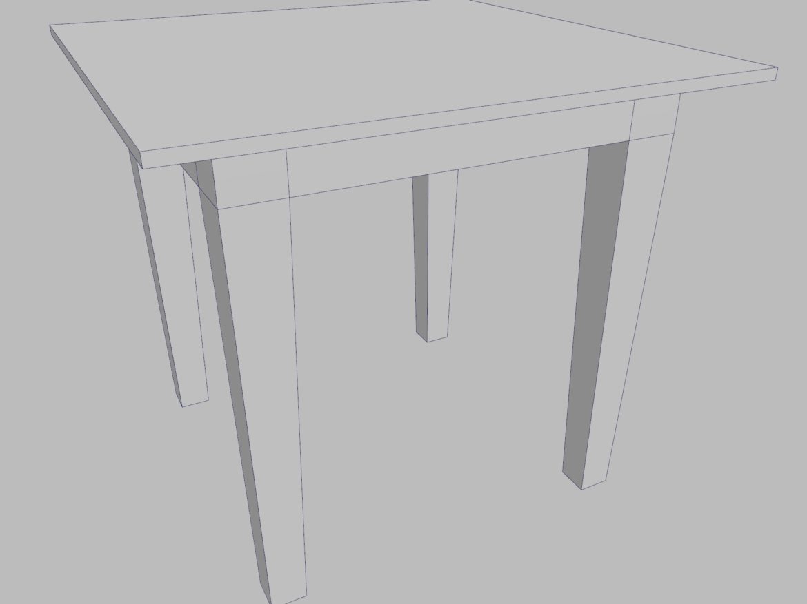 table – three sizes 3d model 3ds fbx ma mb obj 271512