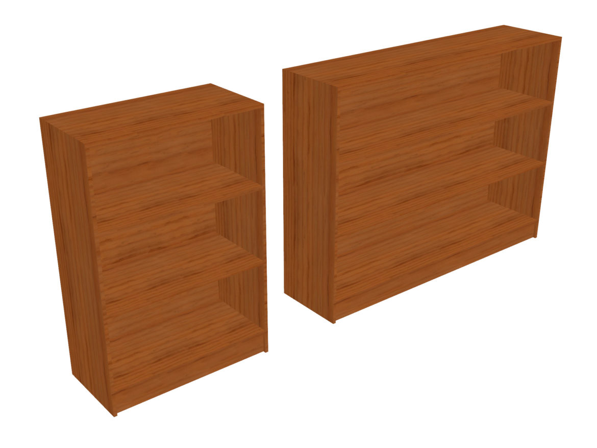 bookcase – two sizes 3d model 3ds fbx ma mb obj 271542
