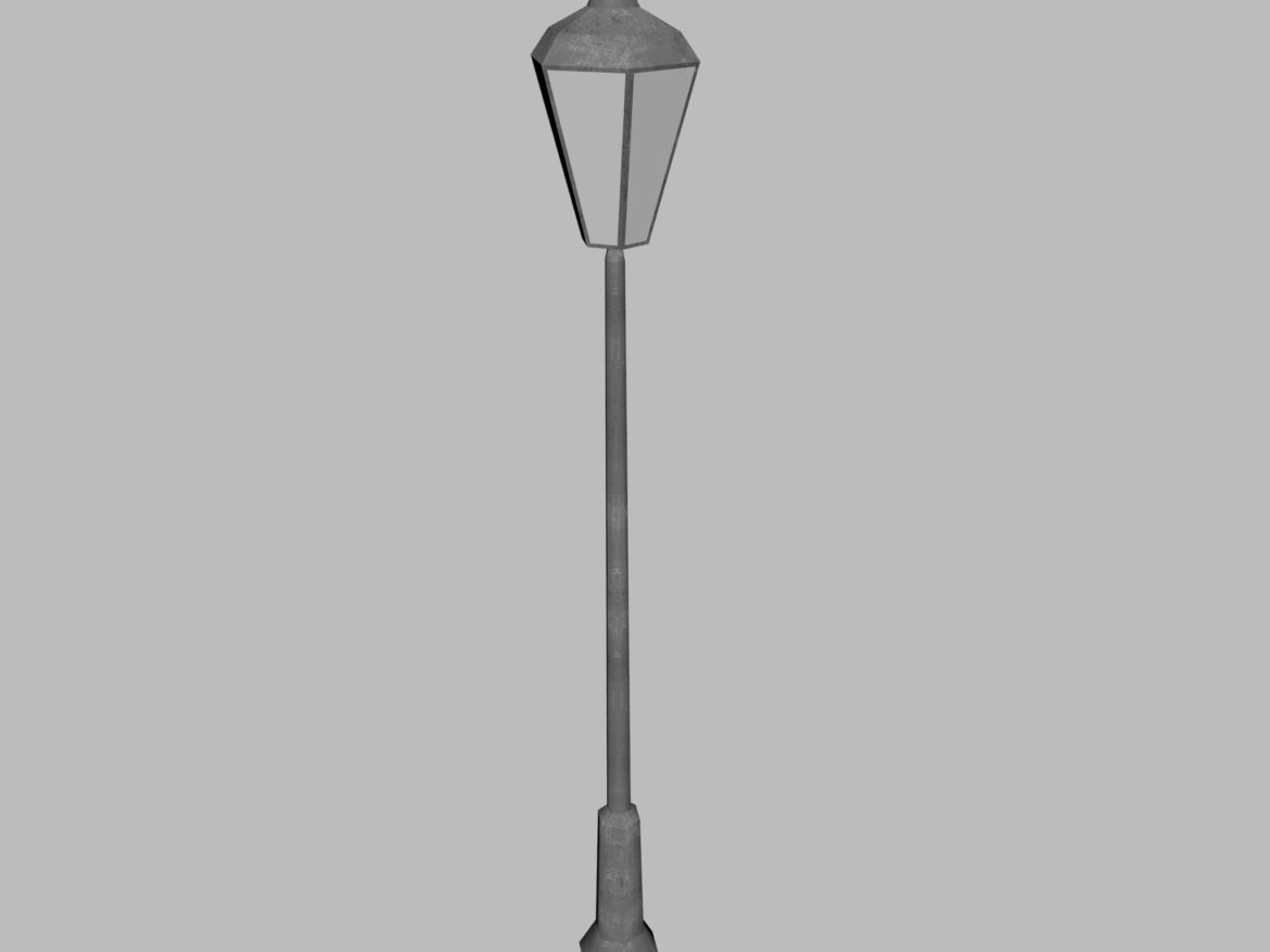 low-poly lamppost 3d model 3ds fbx ma mb obj 271556