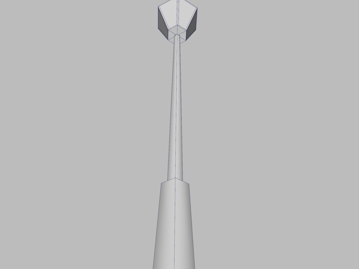 low-poly lamppost 3d model 3ds fbx ma mb obj 271557