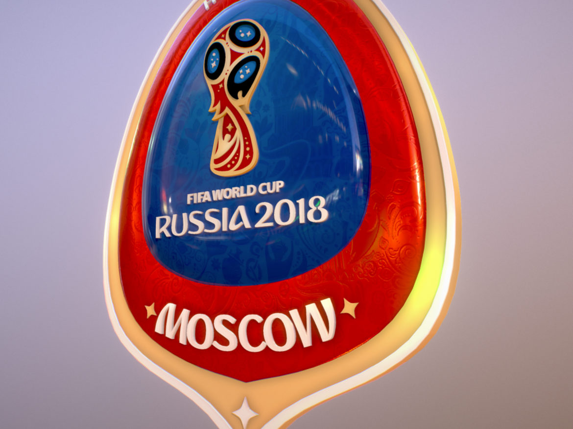 moscow host city world cup russia 2018 symbol 3d model max  fbx jpeg jpg ma mb obj 271652